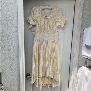 Ivy City Co Elegant Cream Dress